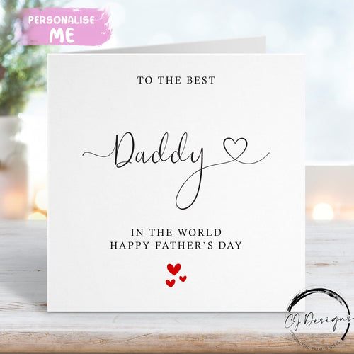 Daddy fathers day card