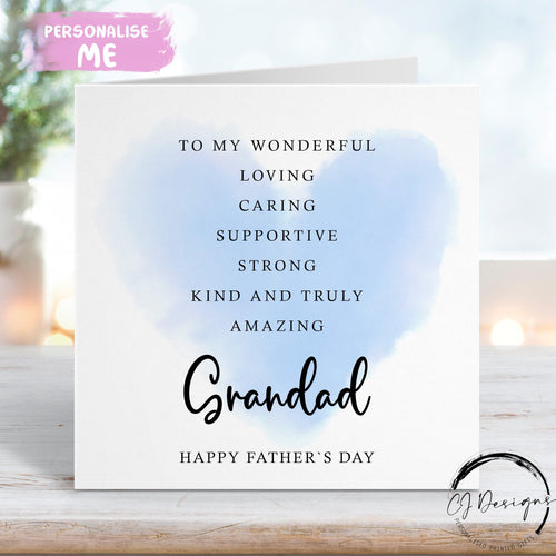 Grandad father`s day card