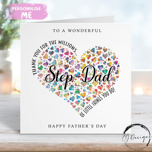 Step-Dad fathers day card