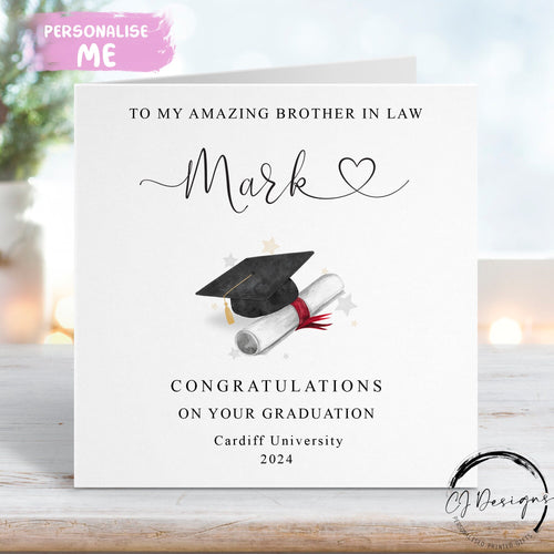 Brother in law Graduation Card