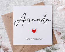 Load image into Gallery viewer, Personalised Name Birthday Card, Very Special, Happy Birthday, Age Card For Her, 18th, 21st, 30th, 40th, 50th, 60th, 70th, 80th, 90th
