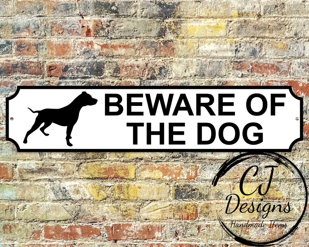 Beware of The Dog Sign- Street Sign Road Sign Weatherproof, Hot tub, Home Decor Garden