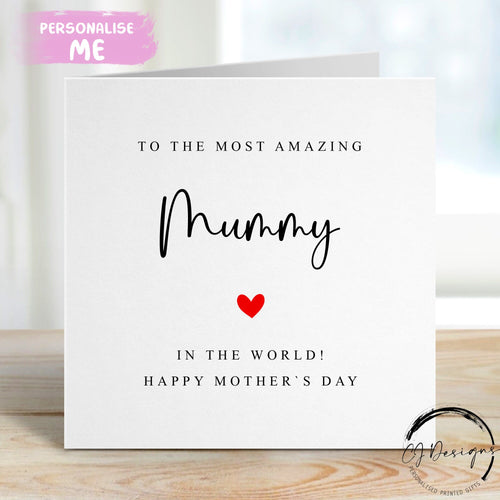 Mummy mothers day card