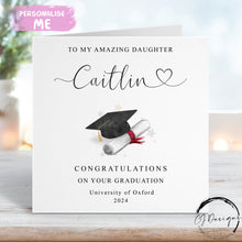 Load image into Gallery viewer, Daughter graduation card
