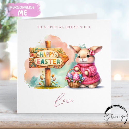 Great Niece easter card